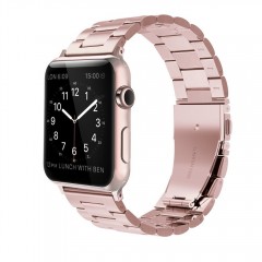 Simpeak Stainless Steel Band Strap for Apple Watch 38mm Series 1 Series 2 -Series 3