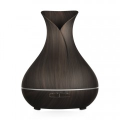 Aroma Diffuser, Simpeak 400ML Wood Vase Style Essential Oil Diffuser LED Air Humidifier with 7 LED Colors for Beauty Salon, SPA, Yoga, Bedroom, Living Room, Conference Room