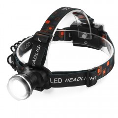 LED Headlamp, Simpeak 800 Lumens XML-T6 CREE LED Headlamp, Fisheye Lens Zoomable 3 Modes Runners Headlight for Outdoor Reading, Hiking, Camping, Running, Jogging, Climbing, Fishing, Hunting, Dog Walking